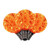 XLEDG38-25 Vickerman - Orange LED G30 Christmas Replacement Bulbs - E12 Base - 25 Pack