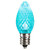 XLEDC7L-25 Vickerman - Teal LED C7 Christmas Replacement Bulbs - E12 Base - 25 Pack