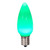 Vickerman XLEDSC94-25 - C9 Green LED Replacement Light Bulb - 25 Pack