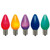 XLEDSC70T-25 Vickerman - Multi Color LED C7 Christmas Replacement Bulbs - 25 Pack