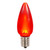 XLEDSC93T-25 Vickerman - Red LED C9 Christmas Bulbs - E17 Base - 25 Pack