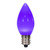Vickerman XLEDSC76-25 - C7 Purple LED Replacement Light Bulb - 25 Pack