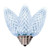 XLEDC95-25 Vickerman - Cool White LED C9 Christmas Bulbs - E17 Base - 25 Pack