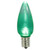 XLEDTC94-25 Vickerman - Green LED C9 Christmas Bulbs - E17 Base - 25 Pack