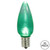 Vickerman XLEDTC94-25 - C9 Green LED Replacement Light Bulb - 25 Pack