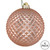 Vickerman N188558D - 4" Rose Gold Ball Christmas Ornament - 6 Pack