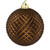  Vickerman N188575D - 4" Chocolate Ball Christmas Ornament - 6 Pack 