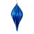 Vickerman N189502DCV - 8" Blue Drop Christmas Ornament - Outdoor Use - 3 Pack