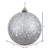  Vickerman N592007DQ 8" Silver Sequin Ball Drilled Cap