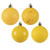 Vickerman N590678 - 2.4" Yellow Ball Christmas Ornament - 24 Pack