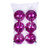 Vickerman N591059DCV - 4" Hot Pink Ball Christmas Ornament - Outdoor Use - 6 Pack