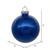 Vickerman N211002 - 4" Blue Ball Christmas Ornament - 6 Pack