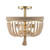 Trans Globe Lighting Trans Globe 11606 AG - 14" Antique Gold Ceiling Light - Jute Rope 