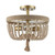 Trans Globe Lighting Trans Globe 11606 AG - 14" Antique Gold Ceiling Light - Jute Rope 