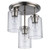 Trans Globe Lighting Trans Globe 80520-3 BN - 11" Brushed Nickel Ceiling Light - Clear seeded Glass 