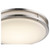 Trans Globe Lighting Trans Globe LED-10262 BN – 17" Brushed Nickel Round Ringed LED Ceiling Light – White Diffuser 