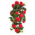 Vickerman FL170802 29" Red Geranium Hanging Bush