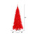 Vickerman K161276LED - 7.5' Red Slim Fir Pre-Lit Christmas Tree with Red LED Lights