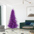Vickerman K163176LED - 7.5' Purple Fir Pre-Lit Christmas Tree with Purple LED Lights
