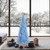 Vickerman K164166LED - 6.5' Sky Blue Slim Fir Pre-Lit Christmas Tree with Sky Blue LED Lights
