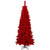 Vickerman K168083LED - 9' Flocked Red Slim Fir Pre-Lit Christmas Tree with Red LED Lights