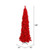 Vickerman K168081LED - 9' Flocked Red Pencil Pre-Lit Christmas Tree with Red LED Lights