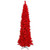  Vickerman K168081LED - 9' Flocked Red Pencil Pre-Lit Christmas Tree with Red LED Lights 