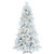 Vickerman K171146LED - 4.5' Flocked Slim Atka Pine Pre-Lit Christmas Tree with Warm White LED Lights