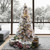  Vickerman K171168LEDCC - 6.5' Flocked Atka Pine Pre-Lit Christmas Tree with Color Changing 3mm LED Lights 