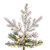 Vickerman K173276LEDCC - 7.5' Flocked Slim Kiana Pine Pre-Lit Christmas Tree with Color Changing 3mm LED Lights