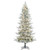 Vickerman K173291LEDCC - 12' Flocked Slim Kiana Pine Pre-Lit Christmas Tree with Color Changing 3mm LED Lights