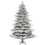  Vickerman K173365 - 6.5' Flocked Full Kiana Pine Artificial Christmas Tree Unlit 