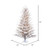  Vickerman K192476LED - 7.5' Flocked Artificial Christmas Pre-Lit Christmas Tree with Warm White Dura-Lit LED Lights 
