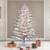  Vickerman K192476LED - 7.5' Flocked Artificial Christmas Pre-Lit Christmas Tree with Warm White Dura-Lit LED Lights 