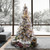 Vickerman K171178LEDCC - 7.5' Flocked Atka Pine Pre-Lit Christmas Tree with Color Changing 3mm LED Lights