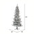 Vickerman K173185 - 10' Flocked Slim Kiana Pine Artificial Christmas Tree Unlit