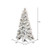 Vickerman K171176LED - 7.5' Flocked Slim Atka Pine Pre-Lit Christmas Tree with Warm White LED Lights