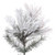 Vickerman K171175 - 7.5' Flocked Slim Atka Pine Artificial Christmas Tree Unlit