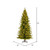  Vickerman K186258LEDCC - 5.5' Slim Balsam Spruce Pre-Lit Christmas Tree with Color Changing 3mm LED Lights 