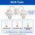 White Dual Head Nautical Composite Post Top Light – 2 x E26 Medium Base
