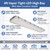 4FT LED Vapor Tight High Bay Light – 155W/185W/200W – 120-277V – 3500K/4000K/5000K
