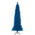  Vickerman K223045 – 4.5 ft Flocked Turquoise Pencil Christmas Tree – 19" Diameter 