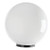 LBS Lighting 20" White Acrylic Light Globe – 9" Fitter Neck – Replacement Post Top Sphere 