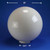 LBS Lighting 20" White Polycarbonate Light Globe – 6" Fitter Neck Flange – Replacement Lamp Post Globe – 10020-LD-6F