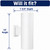 Modern White Outdoor Cylinder Wall Fixture - Indirect and Direct Light