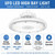 Deco Lighting Deco DLUX-GEN2-MW240-W - White UFO LED Ceiling Light for Gyms and Retail Stores 