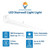 4FT LED Emergency Stairwell Light with Battery Backup – CCT Selectable