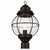 Trans Globe 69905 RBZ Catalina - 19" Rustic Bronze Outdoor Post Mount Lantern - Seeded Glass Globe