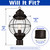 Trans Globe 69905 RBZ Catalina - 19" Rustic Bronze Outdoor Post Mount Lantern - Seeded Glass Globe