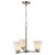 Trans Globe 71805-3 BN - Brushed Nickel 3-Light Fifer Chandelier